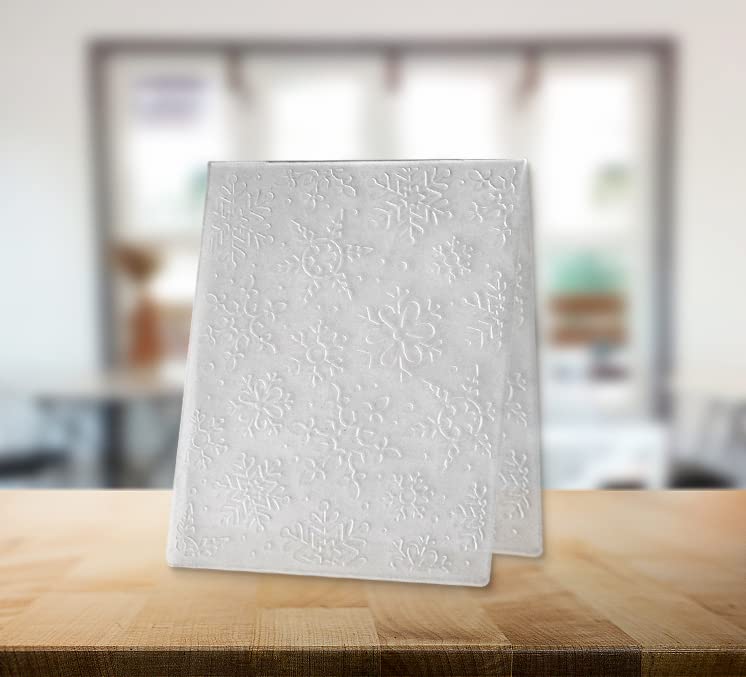 Amazon.co.jp: ALIBBON 雪の結晶の背景プラスチック エンボス